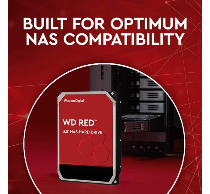 WD Накопичувач HDD SATA 4.0TB WD Red 5400rpm 256MB (WD40EFAX)