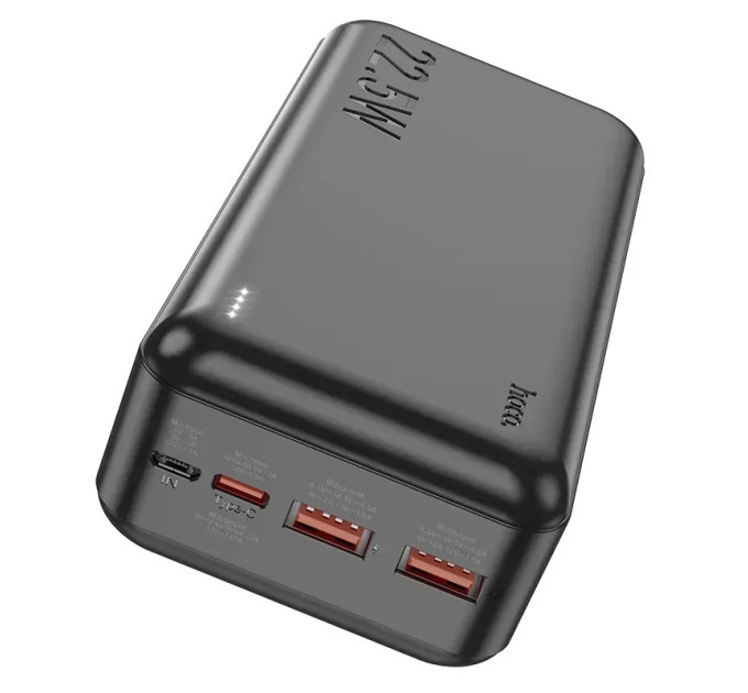HOCO Універсальна мобільна батарея Hoco J101B Astute 22.5W 30000mAh Black (6931474782519)