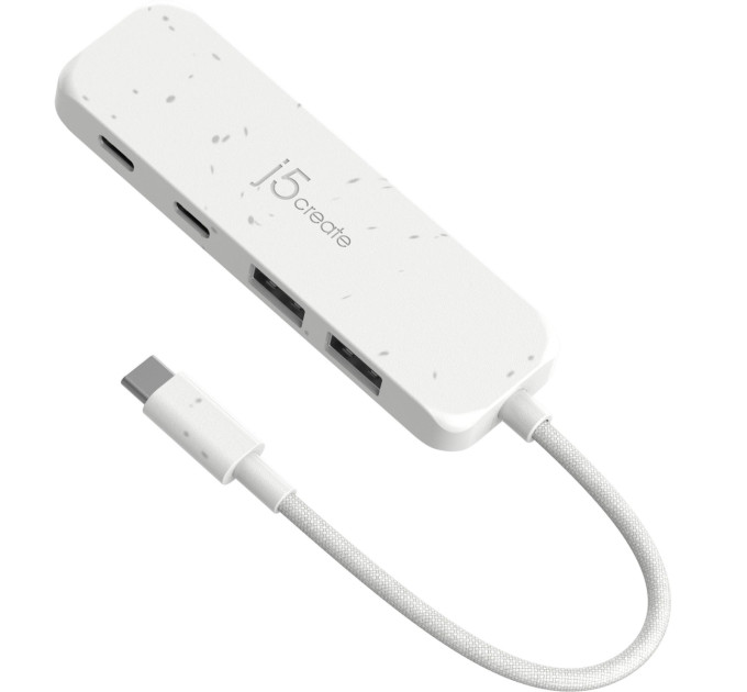 J5create USB-хаб J5create 2 USB-A/2 USB-С White (JCH342EW-N)