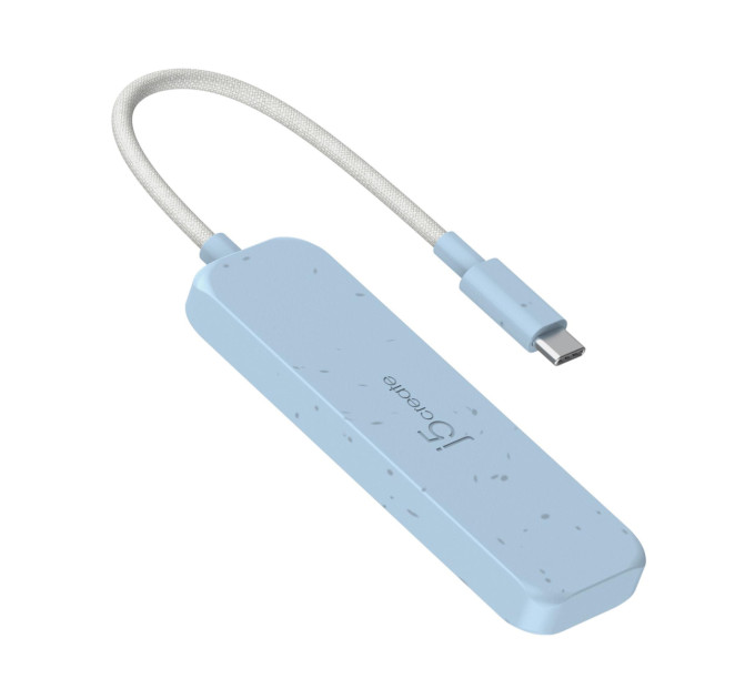 J5create USB-хаб J5create 4 USB-A Cyan (JCH341EC-N)