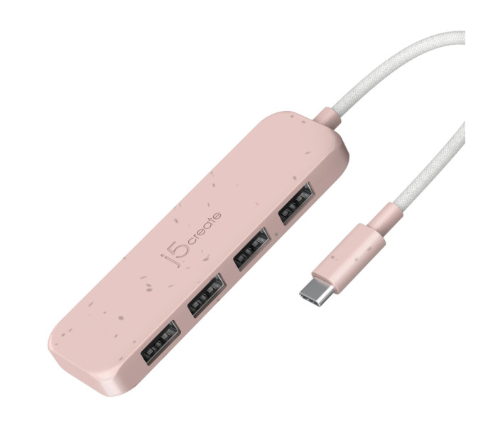 J5create USB-хаб J5create 4 USB-A Red (JCH341ER-N)