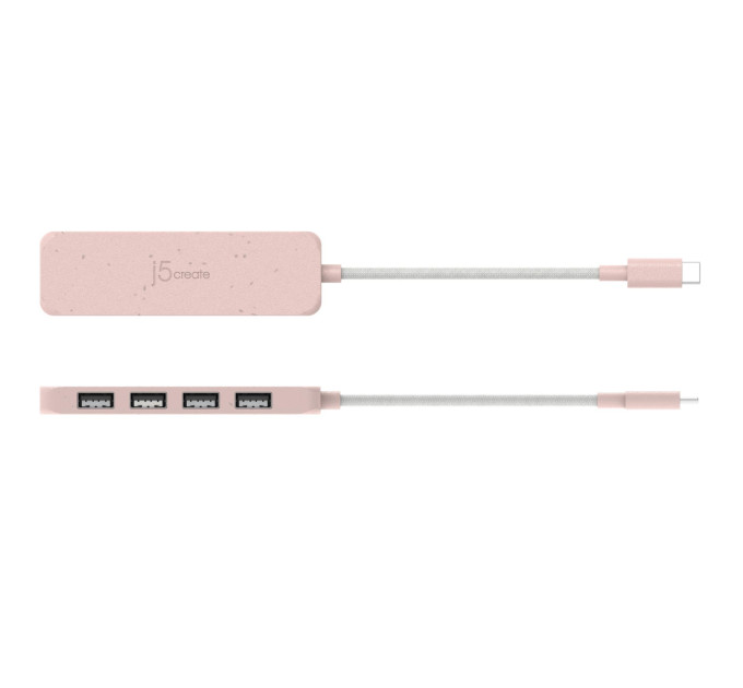 J5create USB-хаб J5create 4 USB-A Red (JCH341ER-N)