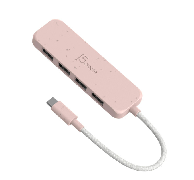 J5create USB-хаб J5create 4 USB-A Red (JCH341ER-N)
