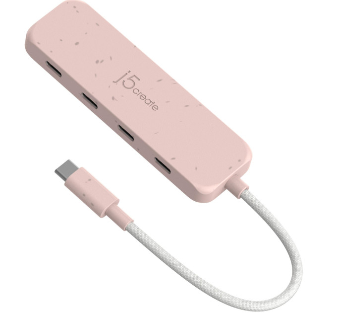 J5create USB-хаб J5create 4 USB-C Red (JCH345ER-N)
