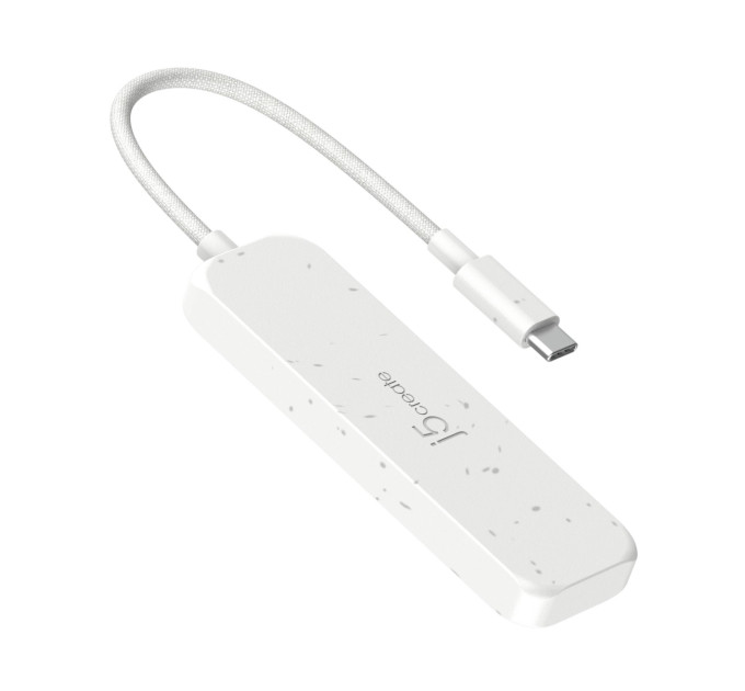 J5create USB-хаб J5create 4 USB-C White (JCH345EW-N)