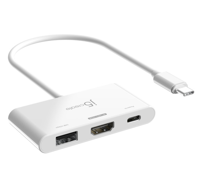 J5create USB-хаб J5create USB-C 3-в-1 White (JCA399-N)