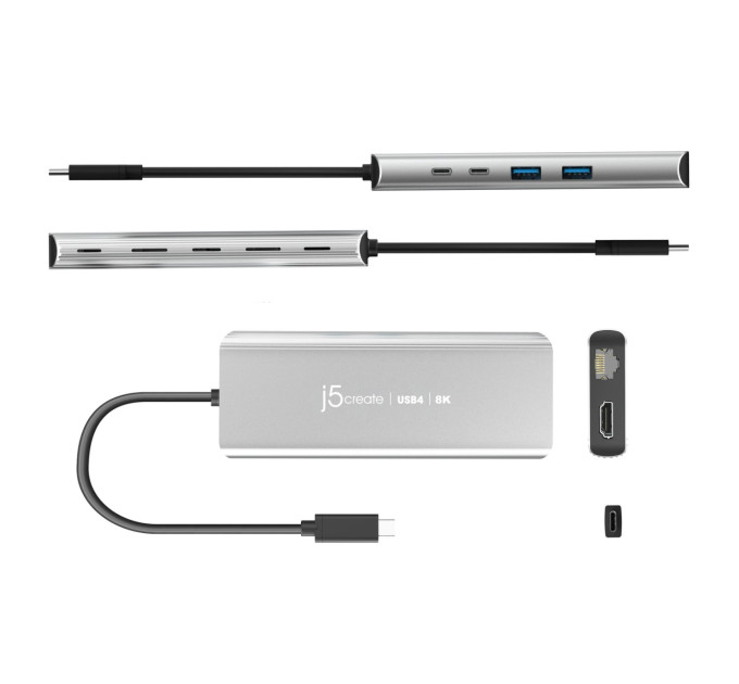 J5create USB-хаб J5create USB-C 6-в-1 Grey (JCD403-N)