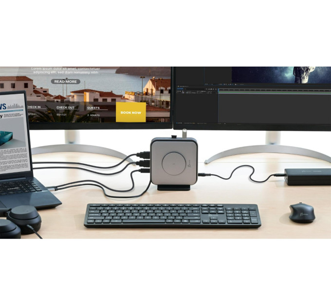 J5create Док-станція J5create USB-C 12-в-1 (JCD3199-N)