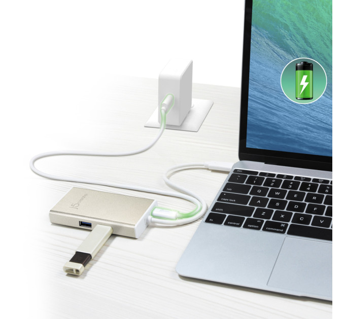 J5create Док-станція J5create USB-C 5-в-1 (JCA374-N)