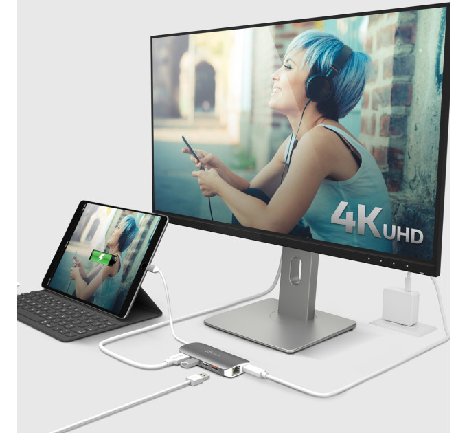 J5create Док-станція J5create USB-C 9-в-1 (JCD383-N)
