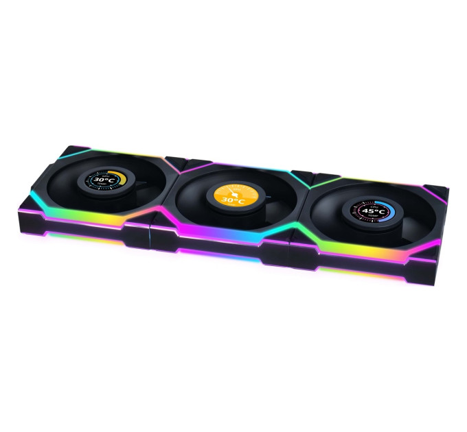 Lian Li Вентилятор Lian Li Uni Fan SL Wireless LCD 120-3 Reverse Black (G99.12RSLLCD1W3B.00)