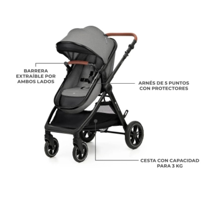 Kinderkraft Коляска Kinderkraft 2 в 1 Esme Grey (KSESME00GRY2000) (5902533929658)