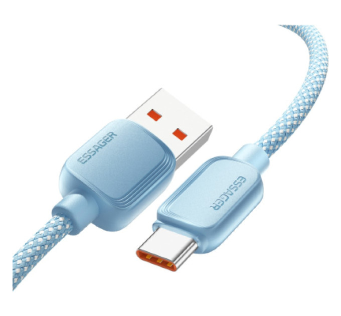 Essager Дата кабель USB 2.0 AM to USB-C 1.0m 100W blue Essager (EXC7A-WL03-P)