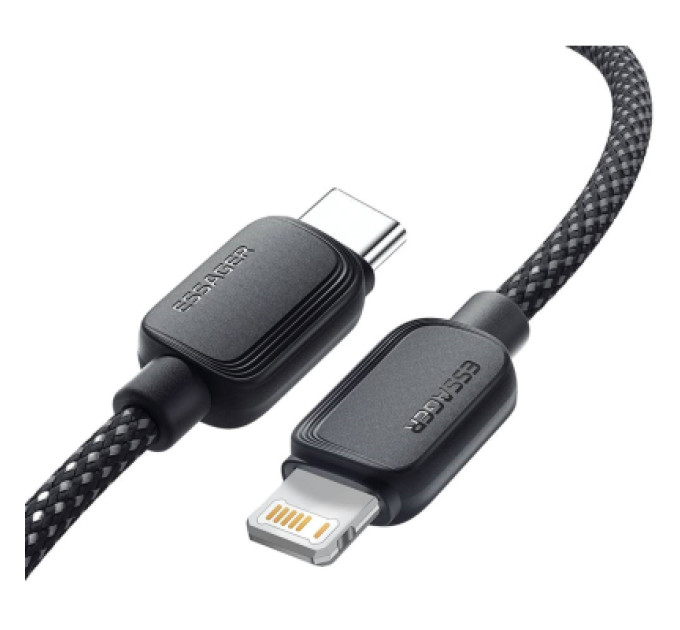 Essager Дата кабель USB-C to Lightning 1.0m 20W black Essager (EXCTL-WL01-P)