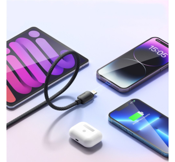 Essager Дата кабель USB-C to Lightning 1.0m 20W black Essager (EXCTL-WL01-P)