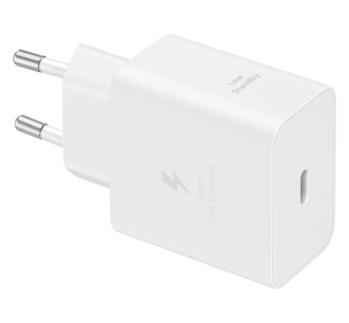Samsung Зарядний пристрій Samsung USB-C 45W + cable USB-C to USB-C white (EP-T4511XWEGEU)