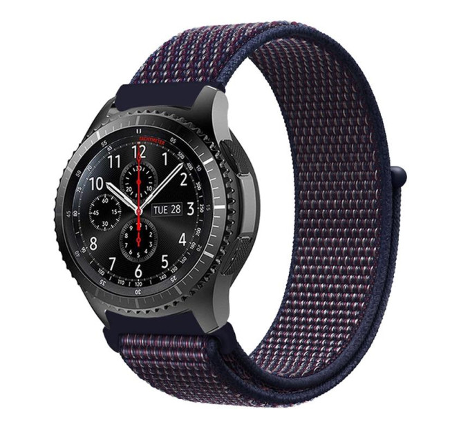 BeCover Ремінець BeCover Nylon Style для Samsung Galaxy Watch 42mm/Watch Active/Active 2 40/44mm/Watch 3 41mm/Gear S2 Classic/Gear Sport Deep Blue (705820)