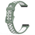 BeCover Ремінець BeCover Vents Style для Huawei Band 7/Honor Band 7 Green-White (709443)