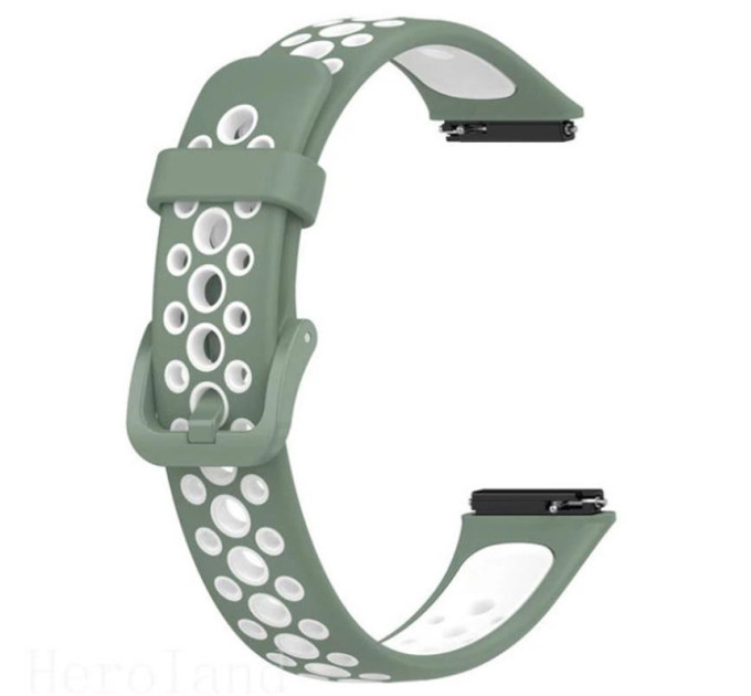 BeCover Ремінець BeCover Vents Style для Huawei Band 7/Honor Band 7 Green-White (709443)