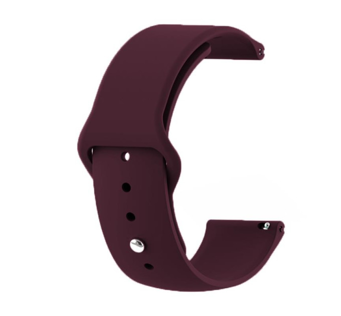 BeCover Силіконовий ремінець BeCover для Xiaomi iMi KW66/Mi Watch Color/Haylou LS01/Watch S1 Active Purple-Wine (706358)