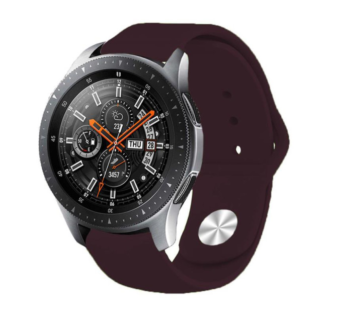BeCover Силіконовий ремінець BeCover для Xiaomi iMi KW66/Mi Watch Color/Haylou LS01/Watch S1 Active Purple-Wine (706358)