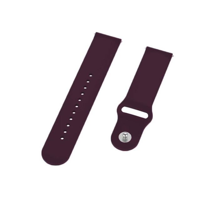 BeCover Силіконовий ремінець BeCover для Xiaomi iMi KW66/Mi Watch Color/Haylou LS01/Watch S1 Active Purple-Wine (706358)