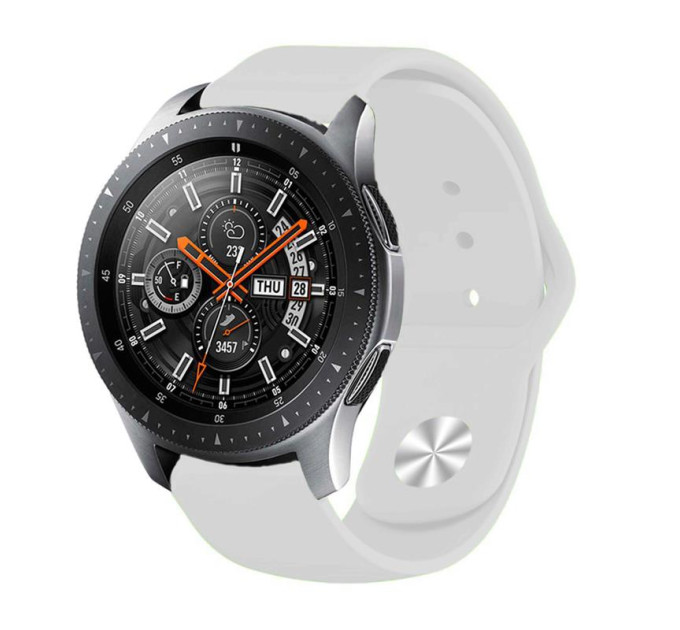 BeCover Силіконовий ремінець BeCover для Xiaomi iMi KW66/Mi Watch Color/Haylou LS01/Watch S1 Active White (706357)