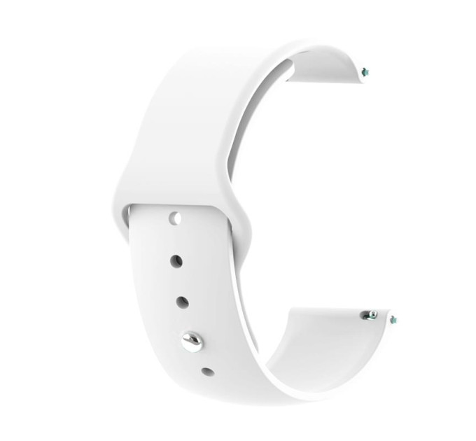 BeCover Силіконовий ремінець BeCover для Xiaomi iMi KW66/Mi Watch Color/Haylou LS01/Watch S1 Active White (706357)