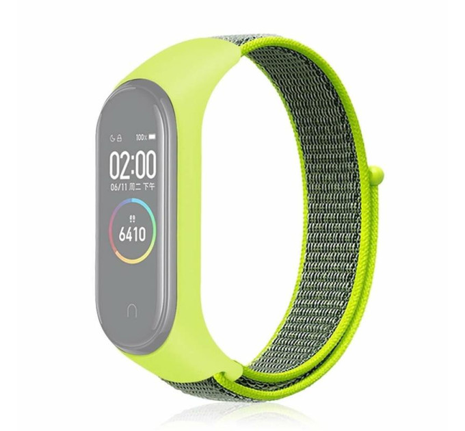 BeCover Ремінець BeCover Nylon Style для Xiaomi Mi Smart Band 7 Lime-Gray (707664)