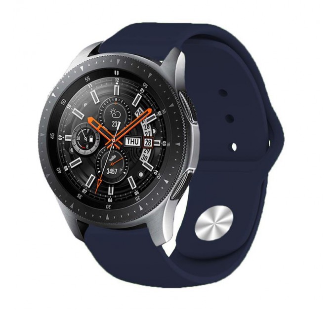 Силіконовий ремінець BeCover для Samsung Galaxy (20mm)/Watch 5/ Watch 4 40/44mm/Watch 4 Classic 42mm/Watch Active/Active 2 40/44mm/Watch 3 41mm/Gear S2/Classic/Gear Sport Blue-Horizon (706179)