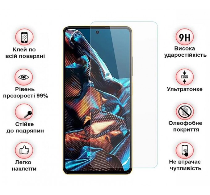 Захисне скло BeCover для Xiaomi Poco X5 Pro 5G Crystal Clear Glass 3D (709251)