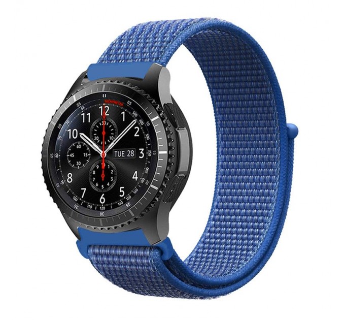 Ремінець BeCover Nylon Style для Huawei Watch GT/GT 2 46mm/GT 2 Pro/GT Active/Honor Watch Magic 1/2/GS Pro/Dream Blue (705874)