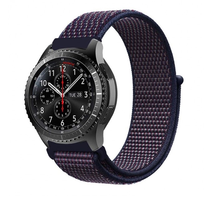 Ремінець BeCover Nylon Style для Samsung Galaxy Watch 46mm/Watch 3 45mm/Gear S3 Classic/Gear S3 Frontier Deep Blue (705869)