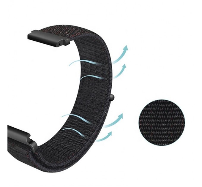 Ремінець BeCover Nylon Style для Xiaomi Amazfit Bip/Bip Lite/Bip S Lite/GTR 42mm/GTS/TicWatch S2/TicWatch E Deep Blue (705827)