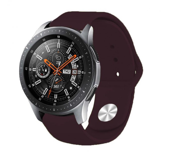 Силіконовий ремінець BeCover для Samsung Galaxy Watch 46mm/Watch 3 45mm/Gear S3 Classic/Gear S3 Frontier Purple-Wine (706318)