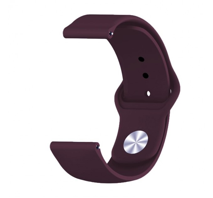 Силіконовий ремінець BeCover для Xiaomi iMi KW66/Mi Watch Color/Haylou LS01/Watch S1 Active Purple-Wine (706358)