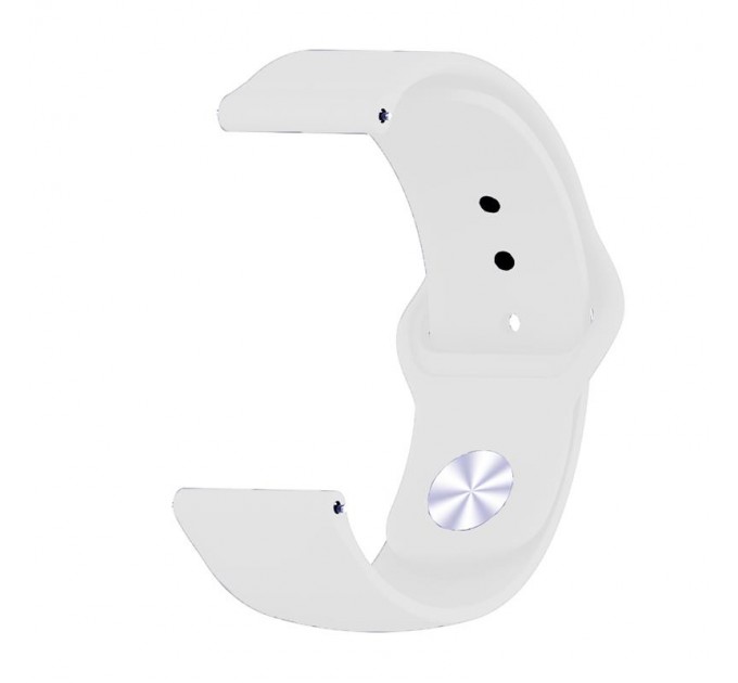 Силіконовий ремінець BeCover для Xiaomi iMi KW66/Mi Watch Color/Haylou LS01/Watch S1 Active White (706357)