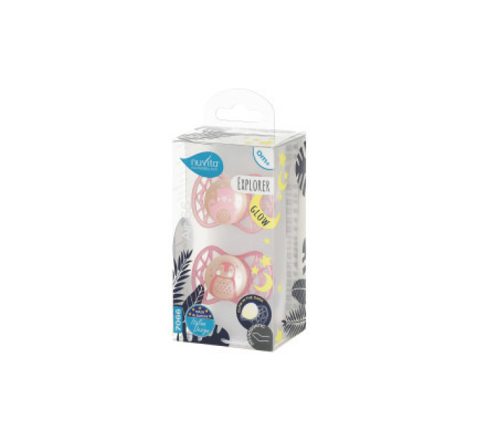 Nuvita Пустушка Nuvita Air55 Explore 0m+ ортодонтична (світиться в темряві) (NV7066GF)