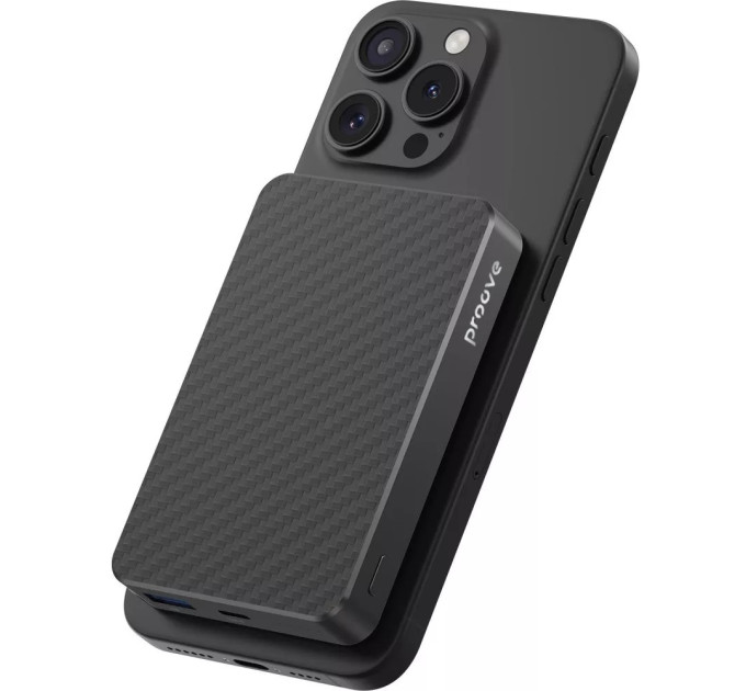 Proove Універсальна мобільна батарея Proove Carbon Slim 22.5W 10000mAh Black (PBCS22110001)