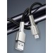 Кабель ColorWay USB - micro USB (M/M), Metal Head, 2.4 А, 1 м, Black (CW-CBUM046-BK)