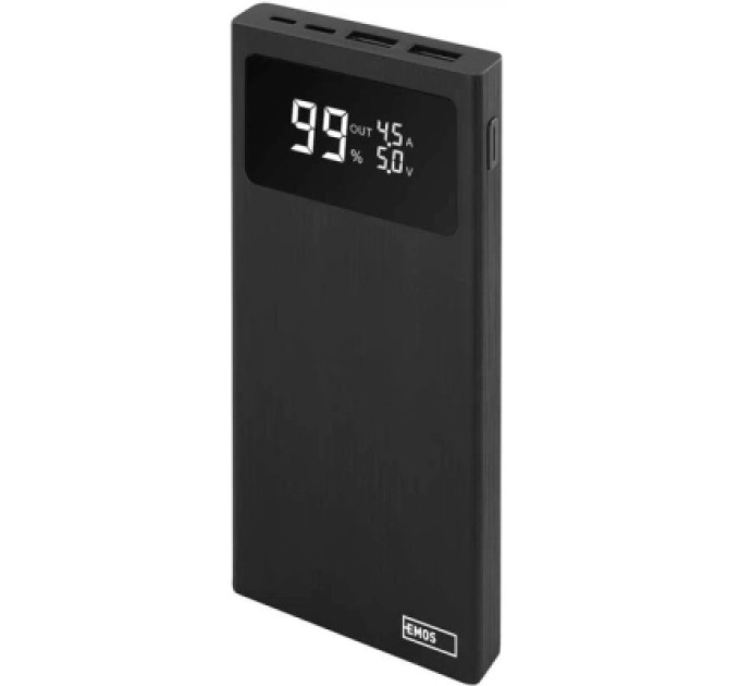 EMOS Батарея універсальна EMOS 10000mAh BETAQ 10, 22.5W, black (B0531B)