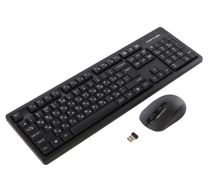 A4Tech Комплект (клавіатура, миша) бездротовий A4Tech FG1200 Black
