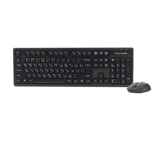A4Tech Комплект (клавіатура, миша) бездротовий A4Tech FG1200 Black