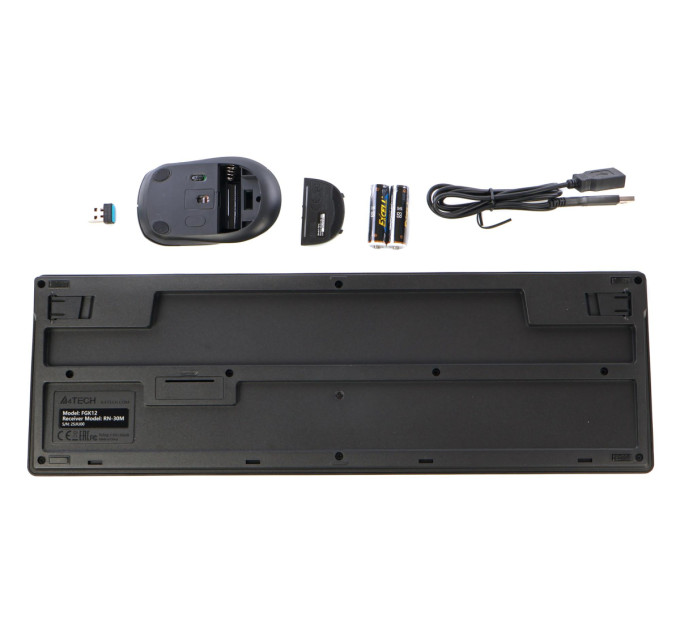 A4Tech Комплект (клавіатура, миша) бездротовий A4Tech FG1200 Black