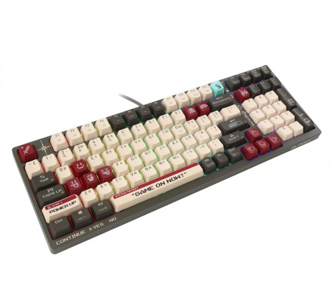 Клавіатура бездротова Bloody WS98 Pixels Red