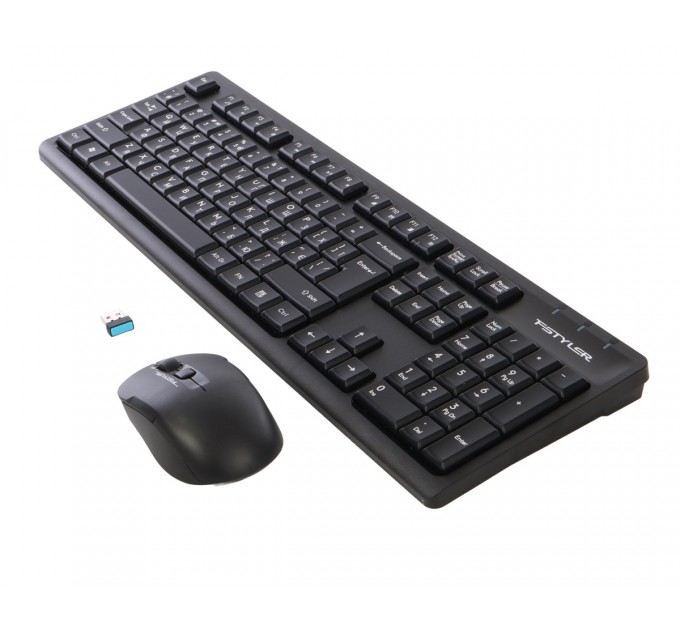 Комплект (клавіатура, миша) бездротовий A4Tech FG1200 Black