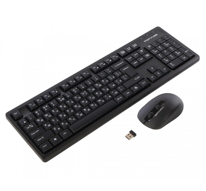 Комплект (клавіатура, миша) бездротовий A4Tech FG1200S Black