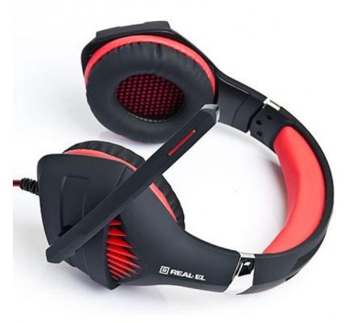 Навушники REAL-EL GDX-7600 Black/Red (EL124100028)