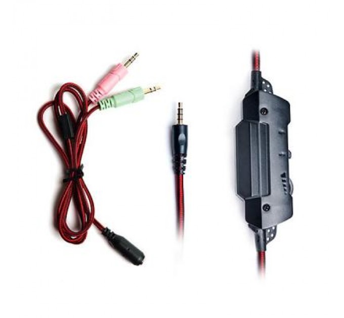 Навушники REAL-EL GDX-7600 Black/Red (EL124100028)