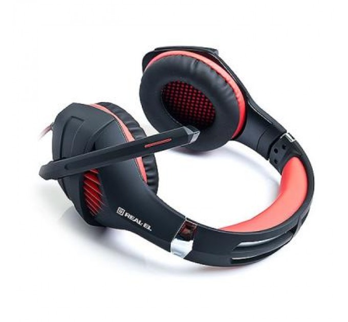 Навушники REAL-EL GDX-7600 Black/Red (EL124100028)